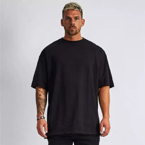 เสื้อยืดผู้ชายสไตล์วินเทจ ทรงหลวม ไหล่ตก ไซส์ใหญ่ ผ้าหนา น้ำหนัก 220 แกรม ผลิตตามแบบ OEM ผ้าฝ้าย 100% ระบายอากาศได้ดี ไม่ยับ HARK SPORTS - Product Image 5