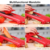 Nieuw Product Multifunctionele Mandoline Slicer Groentesnijder Groentesnijder Handleiding Lente Kaas Vegetarische Snijmachine