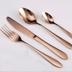 Ensemble de couverts en laiton avec manche en acier inoxydable cuillère à fourchette à couteau durable pour la maison, l'hôtel et le restaurant - Product Image 3