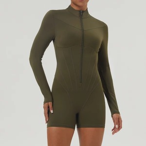 Nouvelle Combinaison de Sport Côtelée pour Femme, Combinaison de Yoga Taille Haute Longueur Cheville Respirante et Écologique - Product Image 6