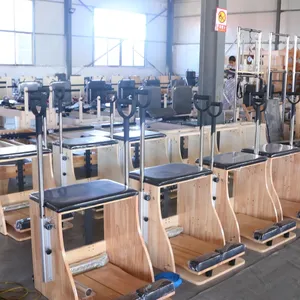 Pro Split-Pedal stabilità in legno yoga pilates reformer combo attrezzature per sedie con manici per la palestra di casa e gli allenamenti in Studio