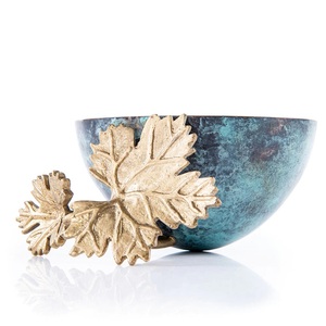 Tazón para Servir de Aluminio Fundido, Diseño Nuevo, Chapado en Oro, Hecho en India, para Frutas, Ideal para Hoteles y Restaurantes - Product Image 5