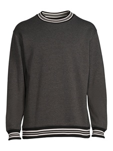 Jersey de Otoño Invierno para hombre, Sudadera de cuello redondo suave de gran tamaño, Color sólido, estampado Digital, poliéster/algodón, ajuste holgado - Product Image 4