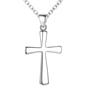 European and American <b>Cross</b> Necklace Men's Necklace 304 Stainless Steel Titanium Steel <b>Cross</b> Pendant Pendant Jewelry Wholesale - Product Image 6