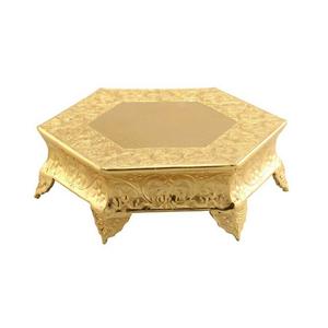 Support et serveur à gâteau en métal écologique fabriqué à la main pour les fêtes d'anniversaire Décoration de table lavable au lave-vaisselle Conception de tasse arrondie - Product Image 6