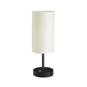 Lámpara de mesa de alta calidad, acabado con revestimiento negro, alta calidad, moderna y elegante para casa, hotel, casa de campo, mesita de noche en interiores - Product Image 3