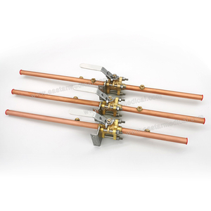 Válvula de bola de gas medicinal de 3 piezas y 600 PSI con extremos de tubo extendidos ANSI/CE, limpia y envasada, para oxígeno/N2O/CO2, válvula de gas de latón - Product Image 5