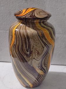 Urne cylindrique en résine au design unique, vase décoratif artisanal, capacité de 1 à 2 L, portable pour la maison, le jardin, le salon, les funérailles - Product Image 3