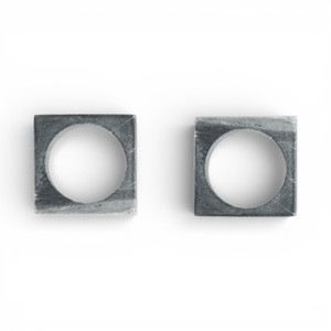 แหวนรองผ้าเช็ดปากหินอ่อนสีเทาลายธรรมชาติสำหรับการตกแต่งโต๊ะอาหารที่ทันสมัยและมีเอกลักษณ์ - Product Image 1