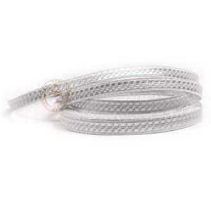 13mm Bias & Strand 90% <b>Silver</b> Thread Lace Maritime Uniform Lace | Custom B&S Lace for Ceremonial Dress Uniforms - Product Image 3