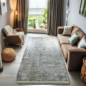 Alfombra Goldenmoon, alfombra personalizable ecológica, diseño de bucle hecho a mano, estilo indio abstracto creativo, hecho a máquina en la India - Product Image 1