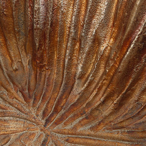 Tazón de Metal acampanado con borde ondulado único de bronce texturizado que sirve frutas Uso Fiestas Eventos Funciones Centro de mesa de Navidad - Product Image 4