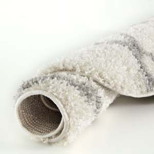 Alfombra Peluda Marroquí Color Marfil, Juego de 600 Alfombras Peludas Elegantes y Lujosas - Product Image 1