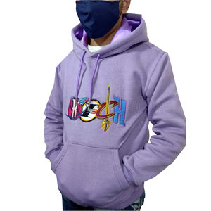 2025 High Quality Top Selling Winter Oversized 100% Cotton Fleece Satin Lined Embroidered Logo Personalize Fashion <b>Hoodies</b> <b>Man</b> - Product Image 1