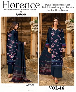 Diseñador de alta calidad Pakistani Lawn Shalwar Kameez Trajes 100% Vestido de algodón para damas - Product Image 4