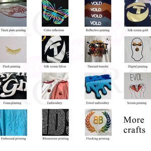 เสื้อยืดพิมพ์ลายสกรีนกราฟิกสำหรับผู้ชายเสื้อพิมพ์ลายผ้าฝ้ายน้ำหนักมาก220 GSM - Product Image 4