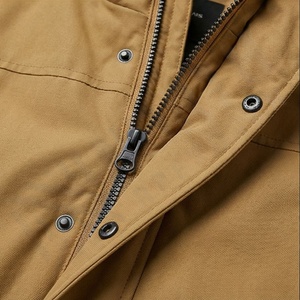 Veste parka à capuche imperméable personnalisée avec col en fourrure, manteau d'hiver, nouveau, chaud, épais, mode décontractée pour hommes, automne, extérieur - Product Image 4