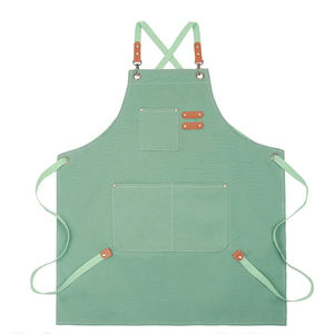 Handmade Work Cotton Canvas Multiple Pockets Adjustable Cross Back Weight <b>Apron</b> for Men and <b>Women</b> - Product Image 1
