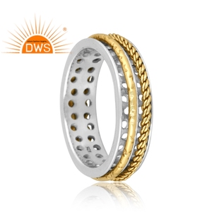 Latest Design 925 Sterling Silver <b>Spinner</b> Band <b>Ring</b> Custom Jewelry For Women Gift For Her - Product Image 1