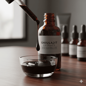 Fábrica OEM de Marca Privada, Gotas de Shilajit Purificado Natural de 60 ml, Ácido Fúlvico, Extracto Herbal Líquido de Shilajit, Suplemento a Base de Plantas - Product Image 4