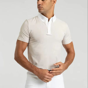 Haut de base pour l'équitation pour hommes, respirant, confortable, léger, chemise d'équitation pour l'équitation estivale - Product Image 1