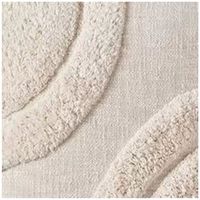 Motif décoratif texturé 100% coton Design tufté à la main Couleur beige Housse de coussin Doux à la mode Look exclusif Taie d'oreiller