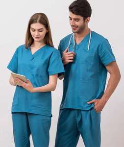 Uniforme d'infirmier pour hommes de haute qualité et confortable, ensembles élégants, tissu sergé tendance, designs personnalisés, été, hôpital - Product Image 5