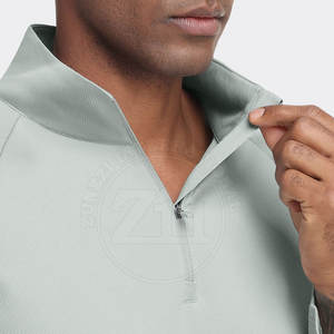 Nuevo Diseño, Alta Calidad, Más Vendido, Camisetas de Compresión Transpirables y Ligeras para Hombre, Talla Grande, con Cierre de Cremallera 1/4 - Product Image 4