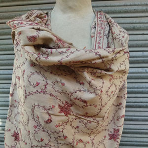 Châle kashmiri entièrement brodé à la main, en velours polyester de qualité supérieure, respirant, uni, élégant, pour l'hiver, pour femmes, idéal pour offrir, Pakistan - Product Image 1