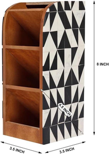 Portalápices de Hueso Pulido Personalizado, Soporte para Bolígrafos de Oficina con Forma y Tamaño Únicos - Product Image 3