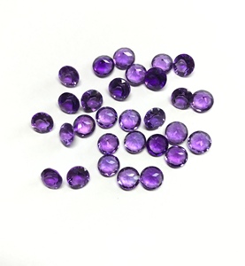 IGI certifié AAA Grade 4mm 5mm améthyste naturelle à facettes semi-précieuse calibrée pierre précieuse en vrac pour la fabrication de bijoux en gros - Product Image 1