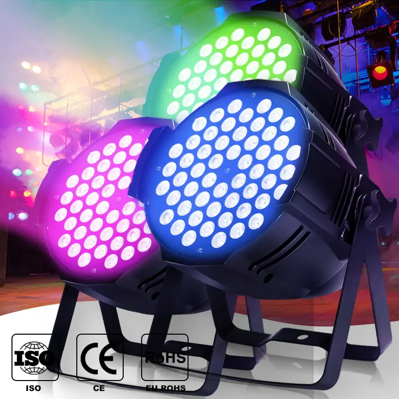 led lights 24 60 18x10w 18pcs waterproof price in india battery dj 54pcs par can stage light