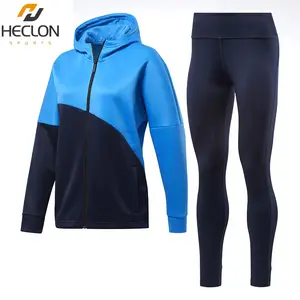 Tùy chỉnh thực hiện phụ nữ thể thao chạy bộ Tracksuit hai bộ Tracksuit với Hoodie và quần mới nhất tùy chỉnh phụ nữ Tracksuit cho trực tuyến