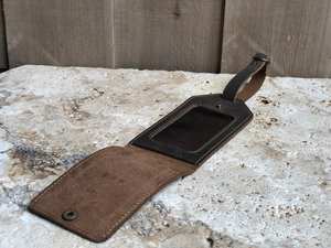 YWCE Vente en gros Étiquette de bagage en cuir véritable de luxe vintage à motifs animaliers, logo personnalisé, fabrication artisanale, écologique, portable, pour sac de voyage, porte-identité - Product Image 3