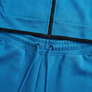 Ensembles de vêtements de sport en molleton technique en coton pour hommes XXL Vente en gros Sweats à capuche à fermeture éclair intégrale Jogging Survêtement respirant Couleur personnalisée - Product Image 5