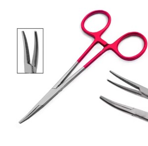 Outils chirurgicaux de haute qualité, originaux, en acier inoxydable, poignée rouge, qualité supérieure, très vendus, faciles à utiliser, droits et courbes - Product Image 6
