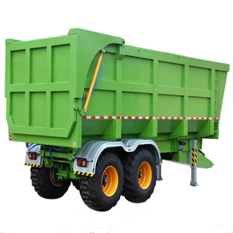 Zware Landbouwtrekker Hydraulische Kipper Oplegger Dump Truck Landbouwgereedschap Te Koop