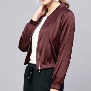 Chaqueta Bomber para Mujer, Logotipo Personalizado Bordado, Nailon, Estilo Urbano, Ligera, Transpirable, Resistente al Viento, Chaqueta Informal de Moda - Product Image 4