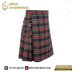 Kilt écossais pour hommes de haute qualité nouveau design traditionnel Highland Tartan Kilt utilitaire fournisseur en gros - Product Image 5