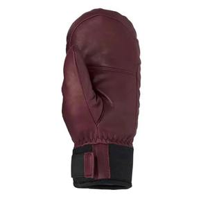 Mitaines de ski en cuir, gants d'hiver thermiques isolés, fermeture unisexe à boucle et crochet - Product Image 4