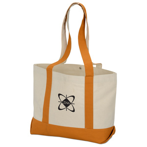 Bolsa de Mano de Lona de Algodón Reciclable con Cierre a Presión, Diseño Personalizable, Bolsa de Compras Reutilizable, Venta al Por Mayor, OEM - Product Image 3