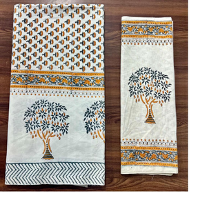 Draps de lit en coton imprimé multicolore sur mesure, en tissus 100% coton avec taies d'oreiller assorties pour lits doubles - Product Image 4