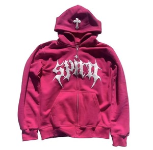 Fournisseur OEM de logo de broderie personnalisée de sweat à capuche zippé de luxe, vente en gros de sweats à capuche streetwear de haute qualité pour les marques de mode - Product Image 6