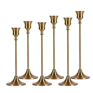 Trending Design Gold Color Tapper <b>Candle</b> Holder Handcrafted Elegant Quality Centerpiece <b>Candle</b> <b>Stick</b> Holder for Event Decorative - Product Image 1