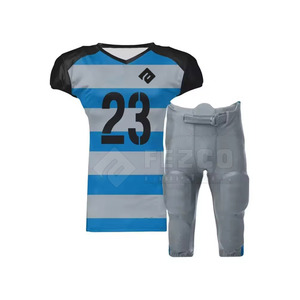 Fabricant d'usine, uniforme de football américain personnalisé, dernier design, respirant, manches courtes, imprimé - Product Image 1