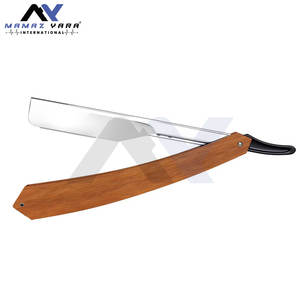 Navaja de Afeitar de Madera Oscura con Mango Recto y Hoja Recta de Acero Inoxidable para Afeitar, Navajas de Barbero, Navaja de Afeitar de Hoja Recta - Product Image 2