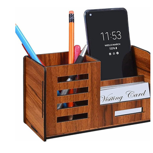 ที่ใส่ปากกาไม้อุปกรณ์บนโต๊ะอาหารสำหรับจัดระเบียบอุปกรณ์การเขียนที่มีคุณภาพส่งออกจากอินเดีย - Product Image 3