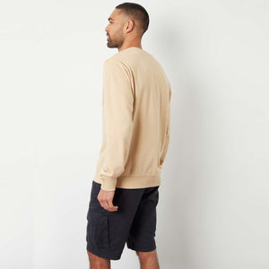 Sweat-shirt Homme Streetwear à Épaules Tombantes 100% Coton Molleton Épais Coupe Oversize Décontracté Hiver Pull OEM Personnalisable - Product Image 3