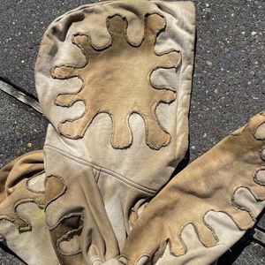 Fabricante personalizado algodón pesado parche bordado sudaderas ácido lavado Vintage Streetwear Sudadera con capucha para hombres - Product Image 3