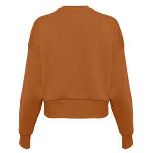 Sudadera de mujer de gran calidad, venta al por mayor, personalizada, de invierno, cuello redondo, manga larga, 100% algodón, sudadera de alta calidad para mujer - Product Image 5